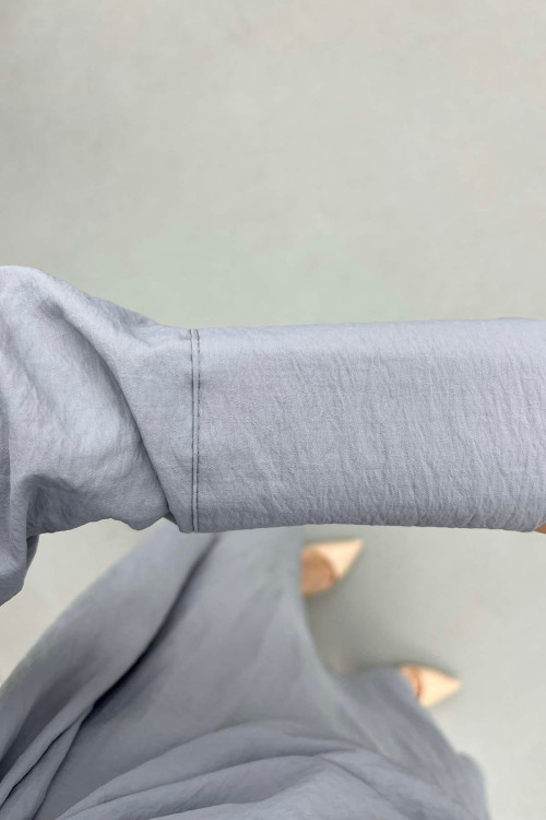 Sare Fashion Shirt Body Skirt Tie Set Gray