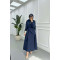 Sare Fashion Shirt Body Skirt Tie Suit Navy Blue