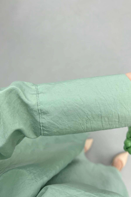 Sare Fashion Shirt Body Skirt Tie Set Mint