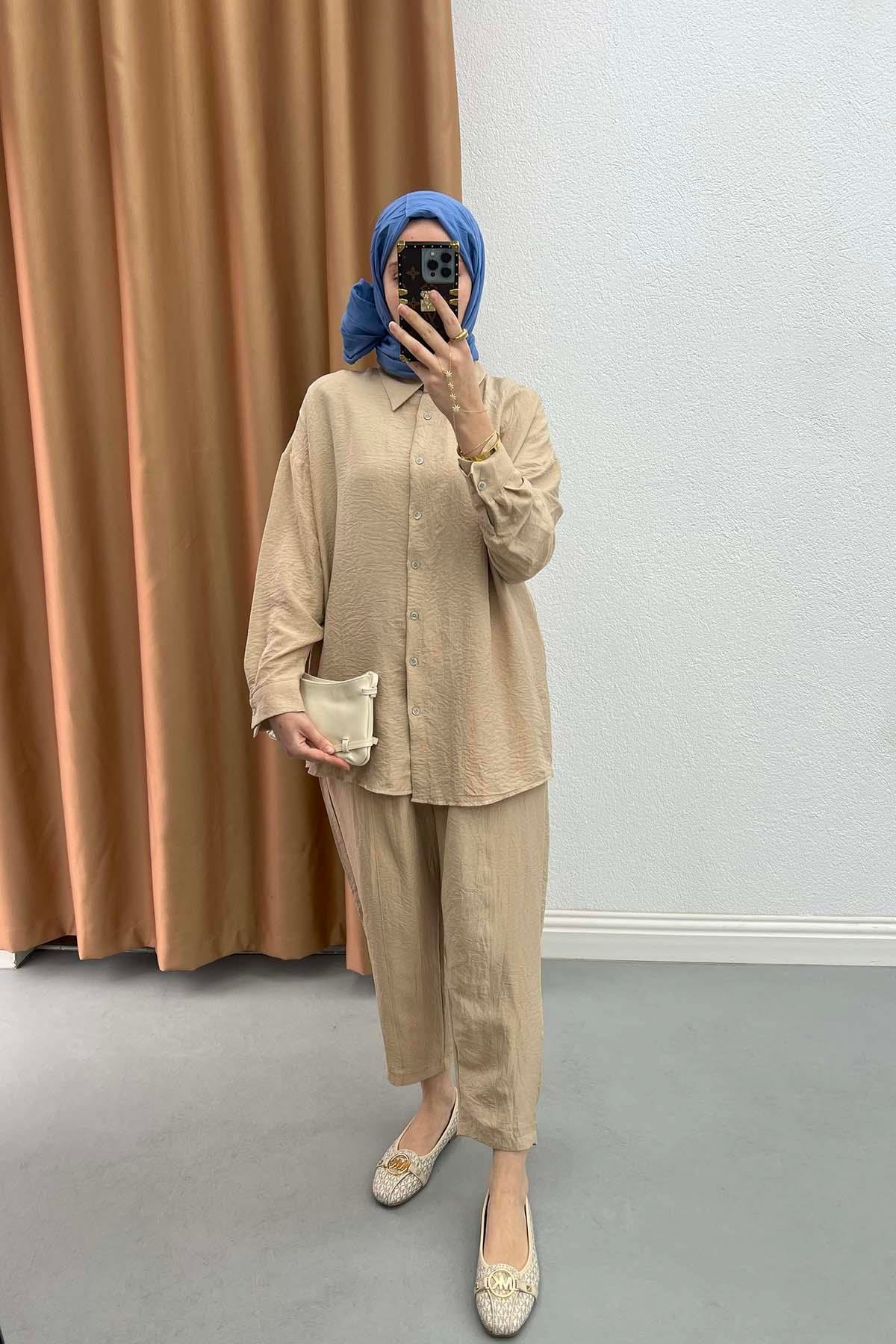 Shirt Set Beige
