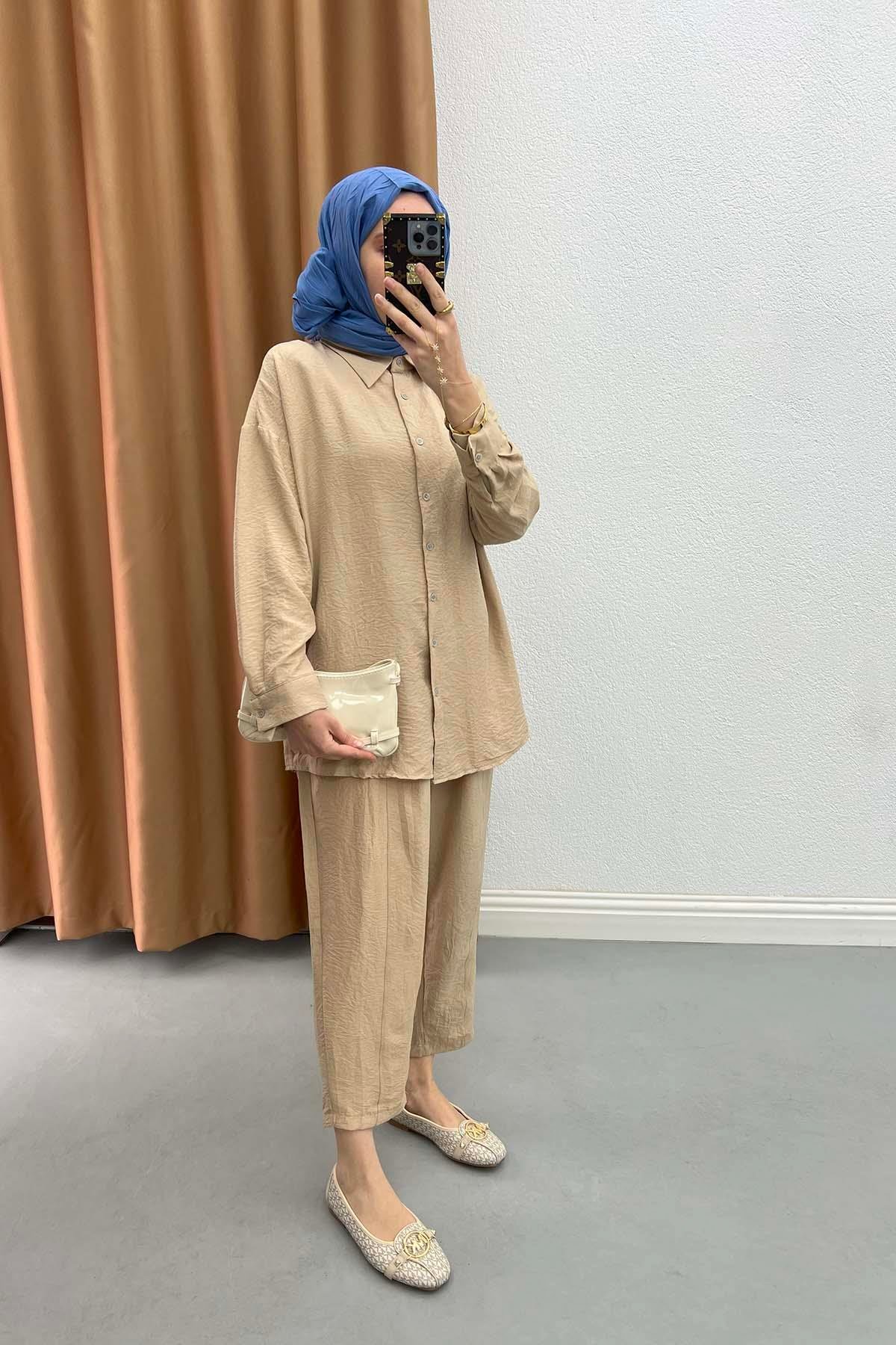 Shirt Set Beige