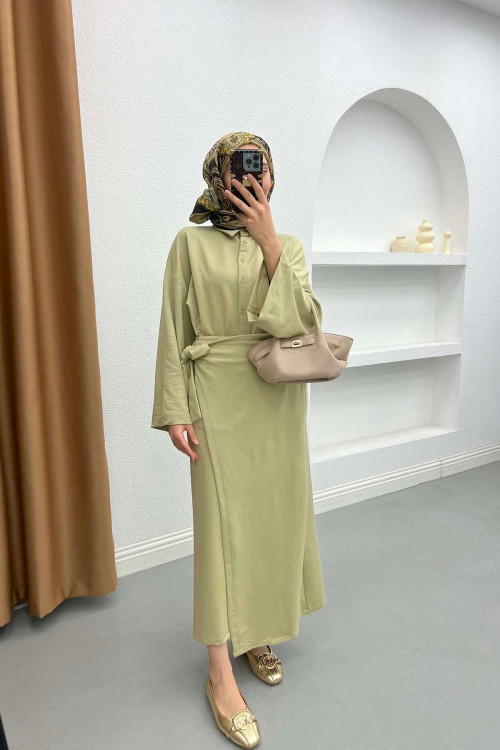 Shirt Skirt Set Soft Green