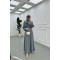 Sare Fashion Rose Brooch Stone Dress Gray