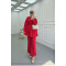 Sare Fashion Rose Belted Trouser Suit Red