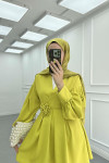 Sare Fashion Rose Belted Trouser Suit Oil Green
