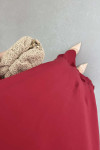 Sare Fashion Grandad Collar Viscose Dress Burgundy