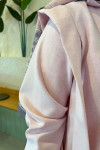 Sare Fashion Viral Suit Pink with Pearl Buttons