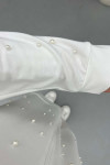 Pearl Zippered Suit White