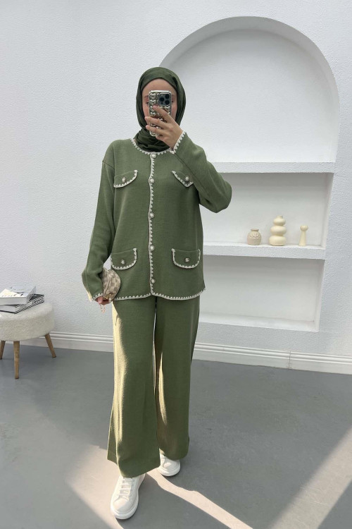 Embroidered Pinterest Set Soft Green