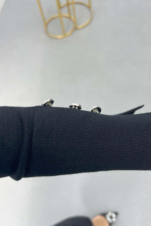 Sare Fashion Italian Raglan Blouse Black