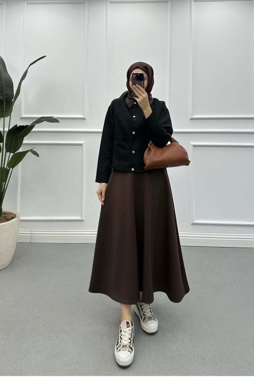 Sare Fashion Velvet Collar Lined Jacket Black Sare Fashion Velvet Collar Lined Jacket Black