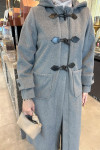 Sare Fashion Hooded Coat Gray Sare Fashion Hooded Coat Gray