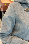 Sare Fashion Hooded Coat Gray Sare Fashion Hooded Coat Gray