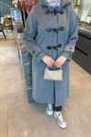 Sare Fashion Hooded Coat Gray Sare Fashion Hooded Coat Gray