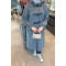 Sare Fashion Hooded Coat Gray