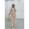 Sare Fashion Hooded Aerobin Tunic Beige