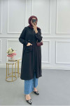 Sare Fashion Hooded Aerobin Tunic Black
