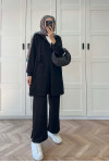 Sare Fashion Oysh Hooded Pocket Suit Black