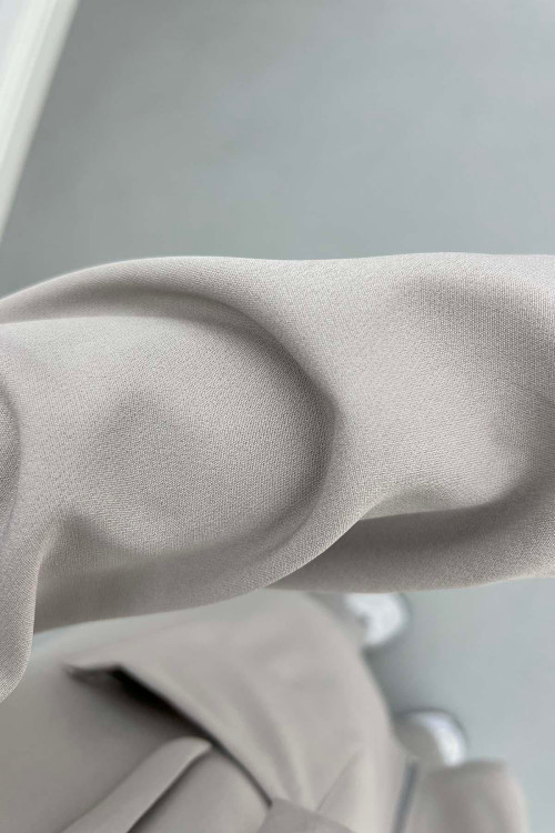 Sare Fashion Hooded Pocket Suit Light Gray Sare Fashion Hooded Pocket Suit Light Gray