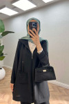 Sare Fashion Hooded Pocket Suit Black