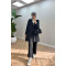 Sare Fashion Hooded Pocket Suit Black