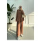 Sare Fashion Oysh Hooded Set Brown