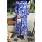 Sare Fashion Mixed Pattern Viscose Dress Saxe Blue