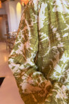 Sare Fashion Mixed Pattern Viscose Dress Oil Green