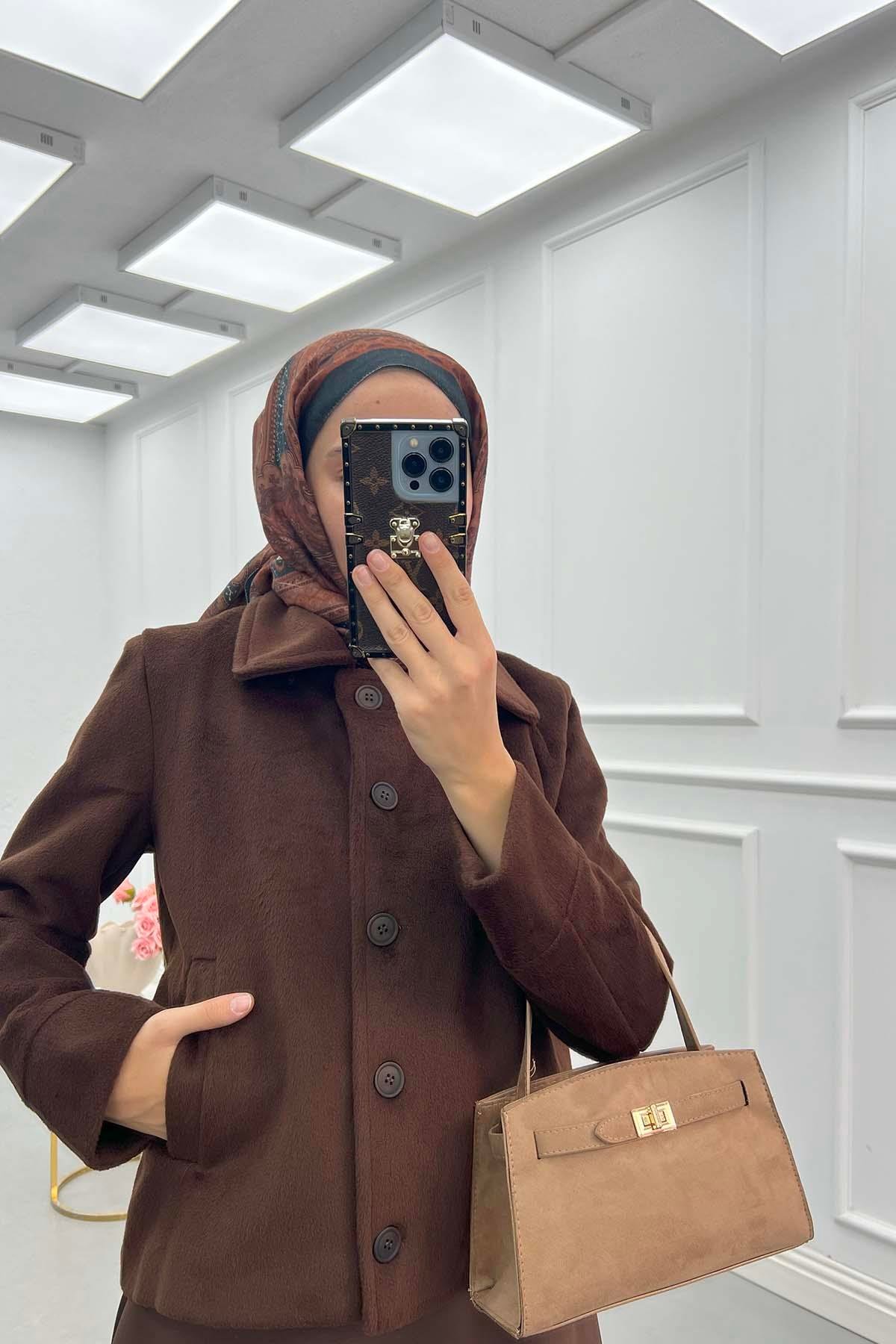 Sare Fashion Cashmere (Lined) Jacket Brown