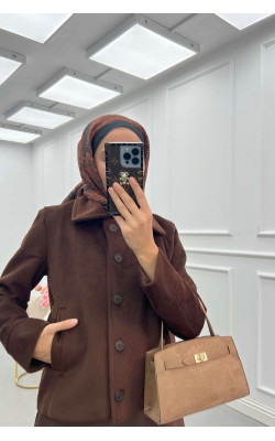 Sare Fashion Cashmere (Lined) Jacket Brown