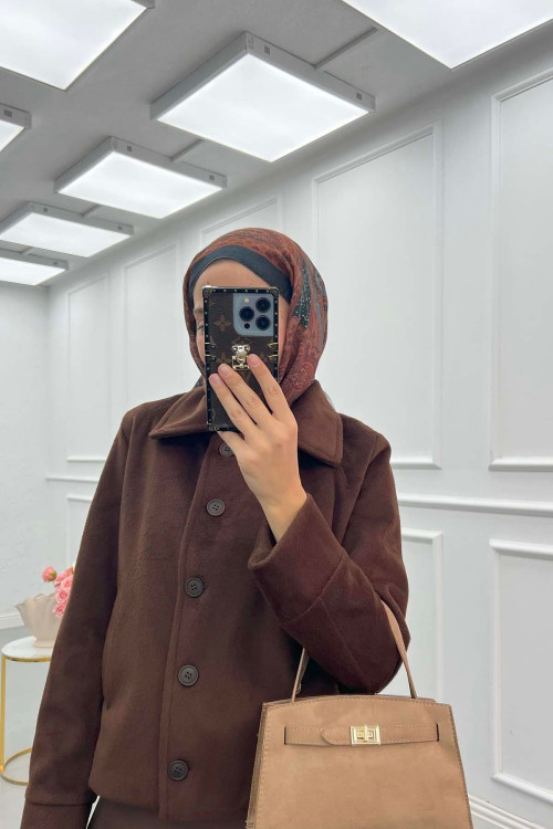 Sare Fashion Cashmere (Lined) Jacket Brown