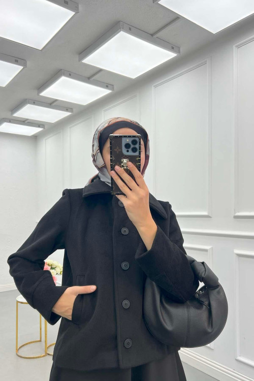 Sare Fashion Lined Jacket Black