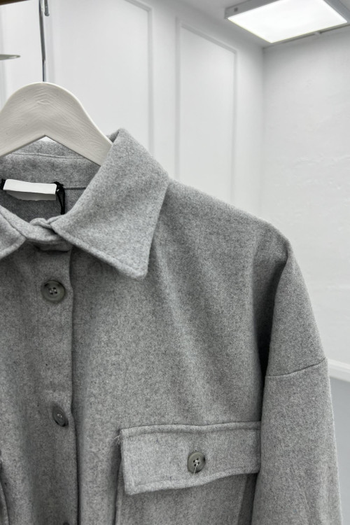 Cashmere Shirt Gray