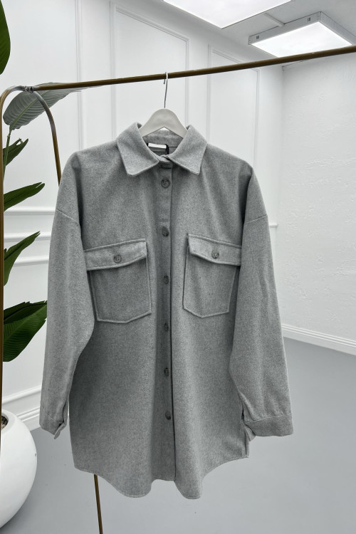 Cashmere Shirt Gray