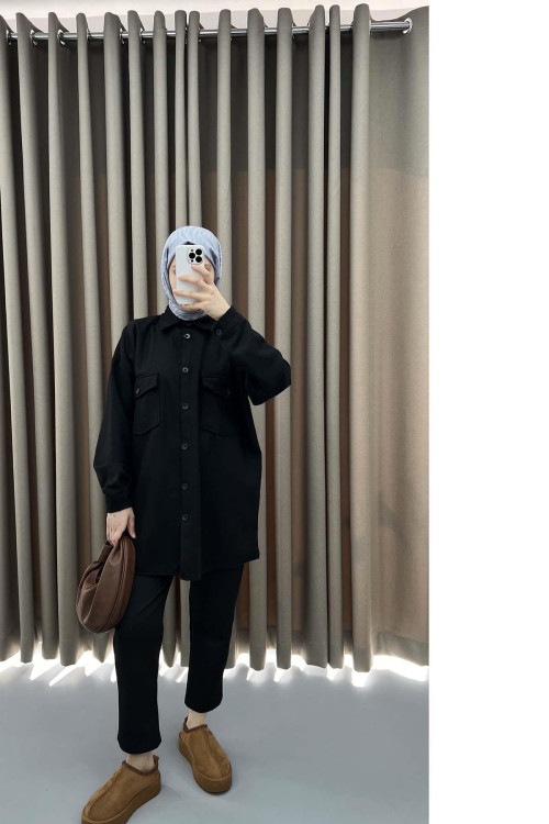 Cashmere Shirt Black