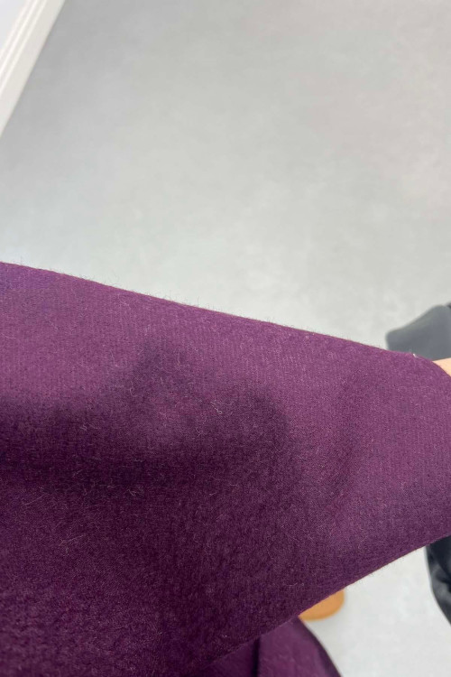 Sare Fashion Belt Detailed Cashmere Poncho Purple Sare Fashion Belt Detailed Cashmere Poncho Purple