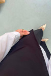 Sare Fashion Belt Detailed Vest Set Black