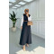 Sare Fashion Belted Sleeveless Dress Black