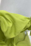 Belted Denim Trench Coat Green