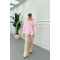 Sare Fashion Belted Palazzo Trousers Beige
