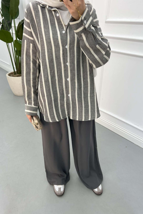 Sare Fashion Belted Palazzo Trousers Soft Green