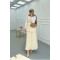 Sare Fashion Belted Vest Set Beige