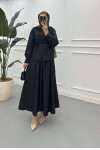 Sare Fashion Belted Vest (Lined) Suit Black