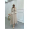Sare Fashion Beige Floral Skirt Suit