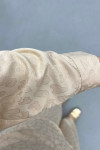 Sare Fashion Self Patterned Shirt Set Beige