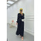 Sare Fashion Self Patterned Jacquard Dress Black