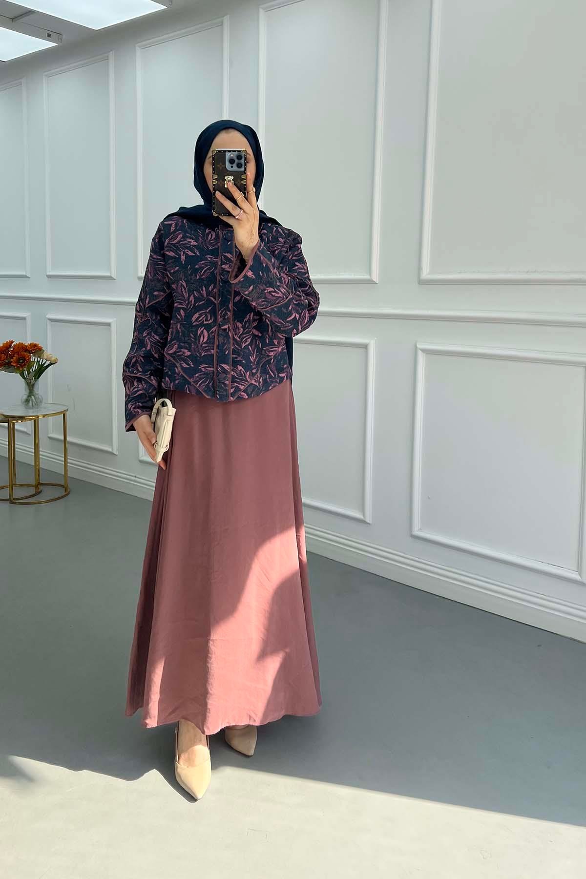 Sare Fashion Kimono Skirt Suit Lilac