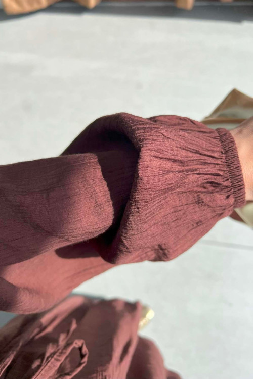 Sare Fashion Kimono Strawberry Set Coffee