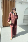 Sare Fashion Kimono Strawberry Set Coffee