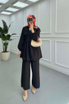 Sare Fashion Kimono Strawberry Suit Black